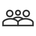 I Groups Perspective Crowd SVG Icon